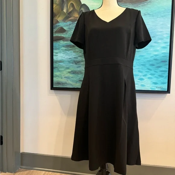 NWT Talbots East Travel Fit & Flair Dress - Picture 2 of 8